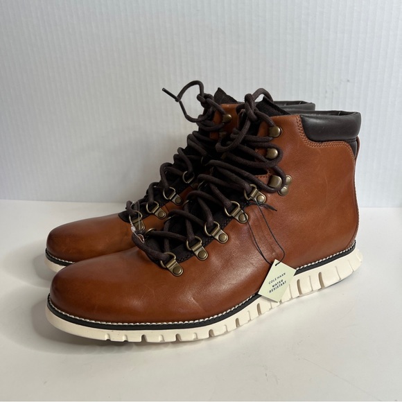 NWT Cole Haan ZeroGrand Water Resistant Hiker Boots British Tan C35595 Boots